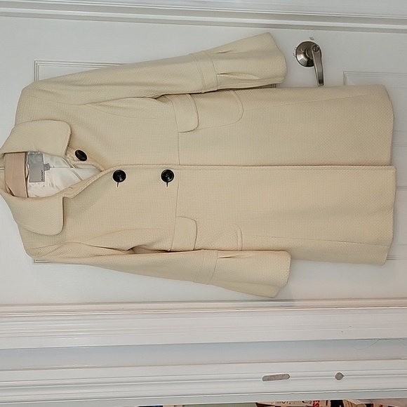 IVORY COLOURED LONG COAT - Picture 4 of 6